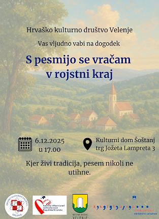 Pozivnica za kulturnu priredbu >Rodni kraju pjesmom ti se vraćam<